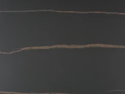 Mesa de centro tapas giratorias de cerámica y cristal templado - Efecto mármol negro - ELDOVA^Vente-unique Sale