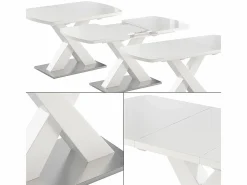 Vicco Mesa Extensible|Mesa de comedor 120x80x76 chinto