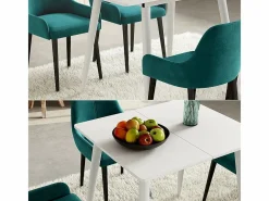 Vicco Mesa Extensible|Mesa de comedor 80x70x75 beaver