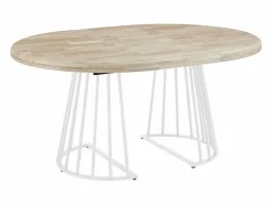 ADEC Mesa Extensible|Mesa De Comedor|Mesa de comedor Brad extensible diseño redondo nordish/ Ø120 cm