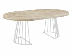 ADEC Mesa Extensible|Mesa De Comedor|Mesa de comedor Brad extensible diseño redondo nordish/ Ø120 cm