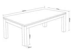Vente-unique Billar|Mesa de comedor convertible en mesa de billar y ping pong - Negro - 180 cm de ancho - SOUSA