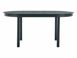 MYLIA Mesa de comedor de jardín de aluminio para 4 personas - Antracita - LOTTYS de Gris antracita Sale