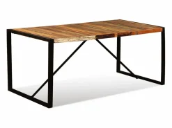 vidaxl Mesa De Comedor|Mesa de comedor de madera maciza reciclada 180 cm