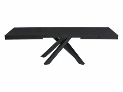Vente-unique Mesa Extensible|Mesa De Comedor|Mesa de comedor extensible 6 a 10 cubiertos de MDF y metal - - CATONAV
