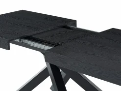 Vente-unique Mesa Extensible|Mesa De Comedor|Mesa de comedor extensible 6 a 10 cubiertos de MDF y metal - - CATONAV