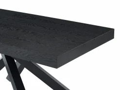 Vente-unique Mesa Extensible|Mesa De Comedor|Mesa de comedor extensible 6 a 10 cubiertos de MDF y metal - - CATONAV