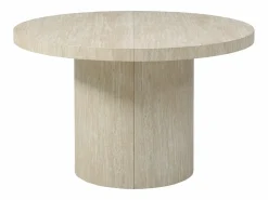 Mesa de comedor extensible 4 a 12 personas de MDF - Efecto travertino - SIDRINA^Vente-unique Best
