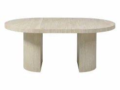 Mesa de comedor extensible 4 a 12 personas de MDF - Efecto travertino - SIDRINA^Vente-unique Best