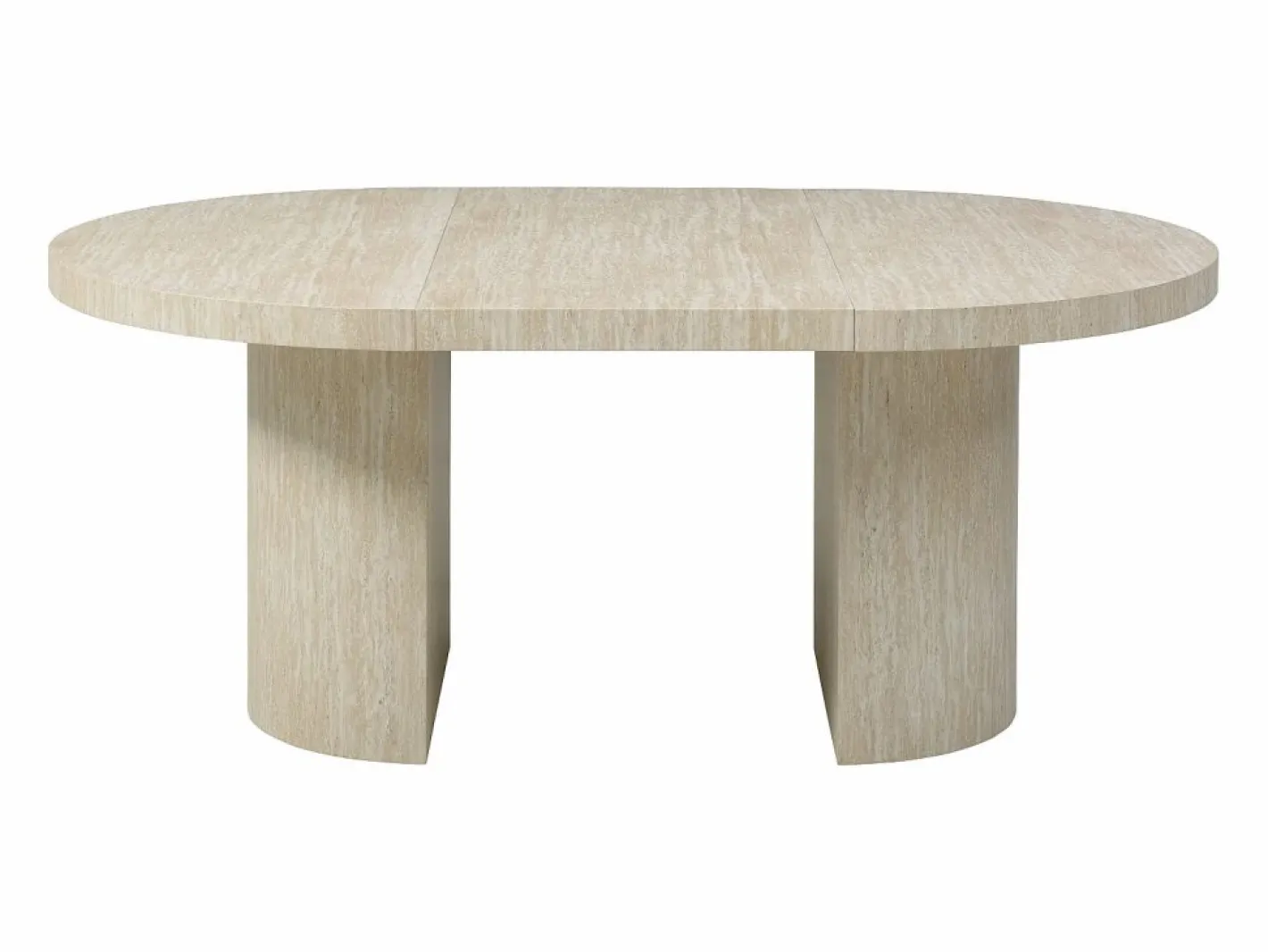 Mesa de comedor extensible 4 a 12 personas de MDF - Efecto travertino - SIDRINA^Vente-unique Best