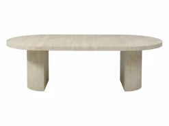 Mesa de comedor extensible 4 a 12 personas de MDF - Efecto travertino - SIDRINA^Vente-unique Best