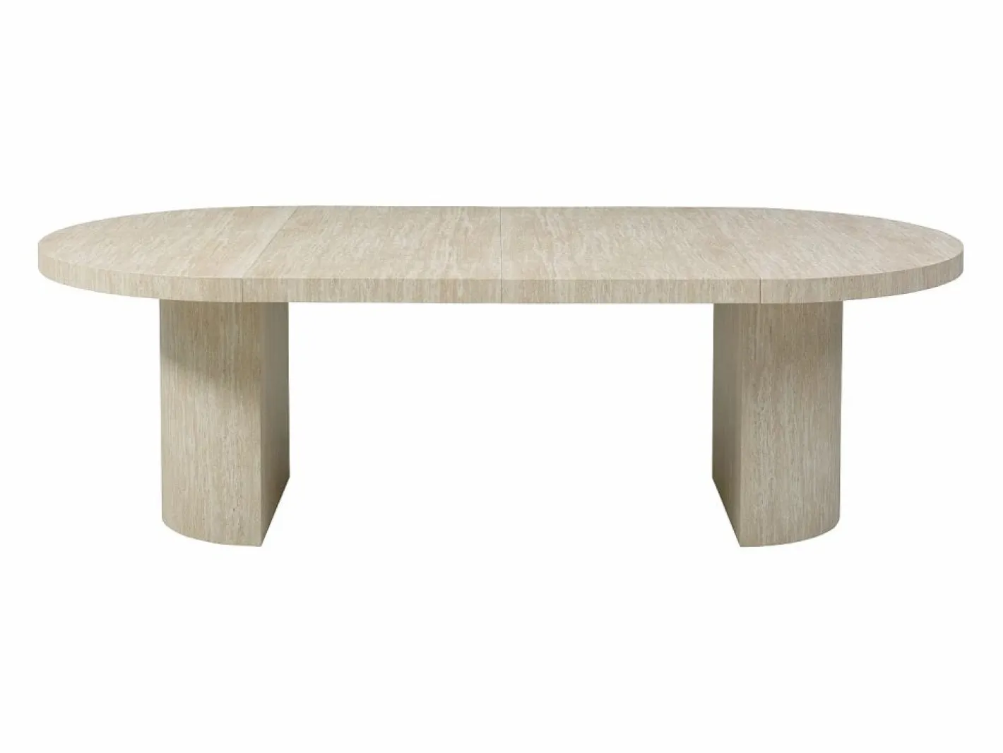 Mesa de comedor extensible 4 a 12 personas de MDF - Efecto travertino - SIDRINA^Vente-unique Best