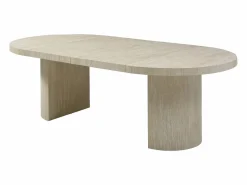 Mesa de comedor extensible 4 a 12 personas de MDF - Efecto travertino - SIDRINA^Vente-unique Best