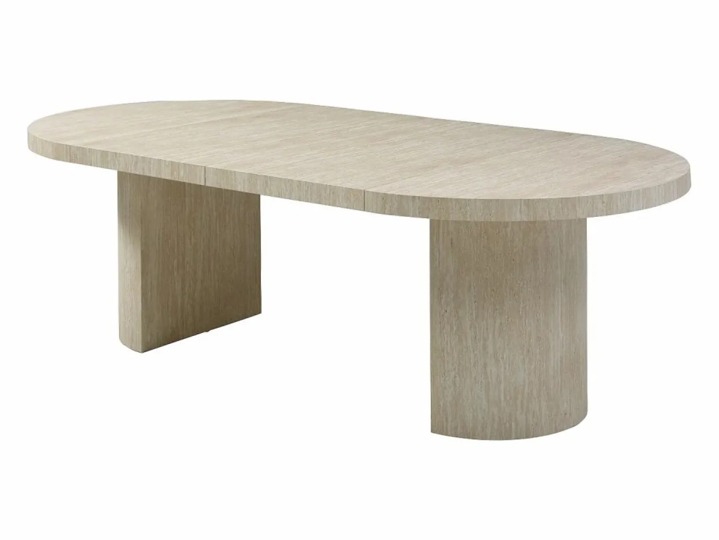 Mesa de comedor extensible 4 a 12 personas de MDF - Efecto travertino - SIDRINA^Vente-unique Best