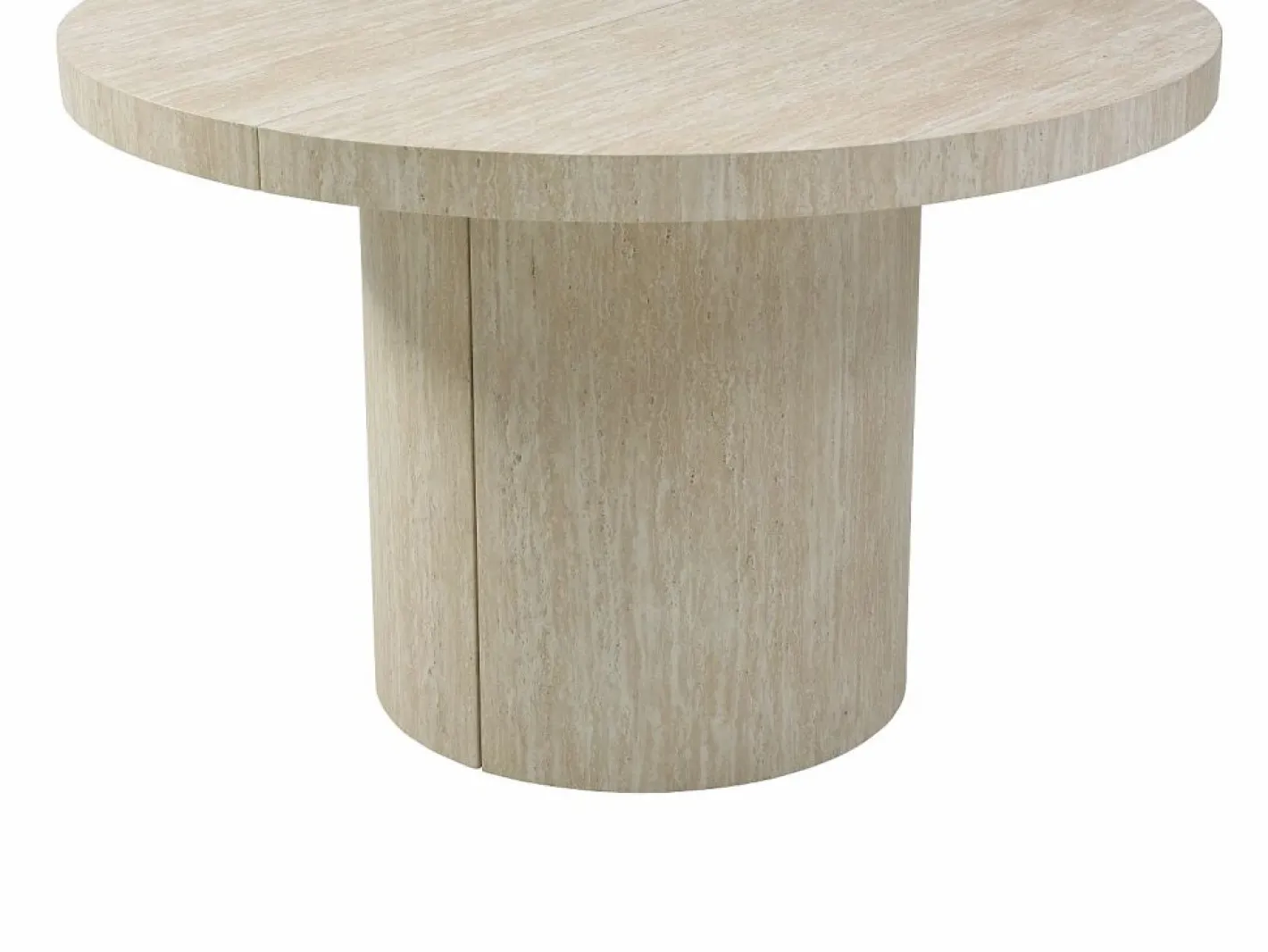 Mesa de comedor extensible 4 a 12 personas de MDF - Efecto travertino - SIDRINA^Vente-unique Best