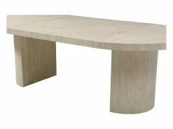 Mesa de comedor extensible 4 a 12 personas de MDF - Efecto travertino - SIDRINA^Vente-unique Best