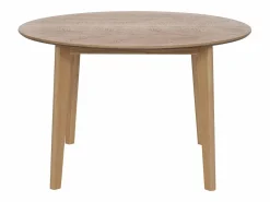 Vente-unique Mesa de comedor extensible para 4 a 8 personas chapado de roble - Natural - MARIZEL Color natural claro Clearance