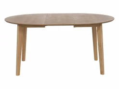 Vente-unique Mesa de comedor extensible para 4 a 8 personas chapado de roble - Natural - MARIZEL Color natural claro Clearance