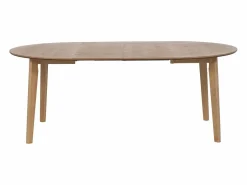 Vente-unique Mesa de comedor extensible para 4 a 8 personas chapado de roble - Natural - MARIZEL Color natural claro Clearance