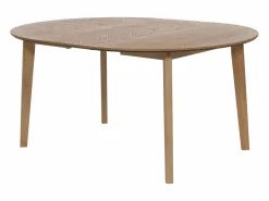Vente-unique Mesa de comedor extensible para 4 a 8 personas chapado de roble - Natural - MARIZEL Color natural claro Clearance