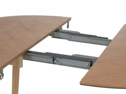 Vente-unique Mesa de comedor extensible para 4 a 8 personas chapado de roble - Natural - MARIZEL Color natural claro Clearance