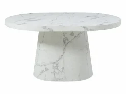Mesa de comedor extensible de 6 a 12 personas en MDF - Efecto mármol - CLOEVA^Vente-unique New