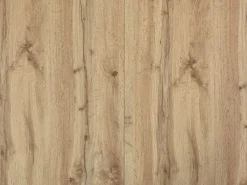 Vente-unique Mesa de comedor extensible de 4 a 10 personas en MDF y metal - Natural y Negro - EMELIA Color natural claro Best