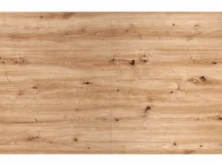 MSO Mesa de comedor extensible roble y negro 130cm Celso Color natural claro Best