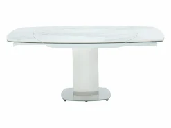 Vente-unique Mesa Extensible|Mesa De Comedor|Mesa de comedor extensible. Cerámica y acero. TALICIA