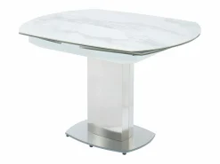 Vente-unique Mesa Extensible|Mesa De Comedor|Mesa de comedor extensible. Cerámica y acero. TALICIA