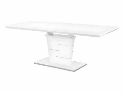 Vente-unique Mesa Extensible|Mesa De Comedor|Mesa de comedor extensible AMELLE para 6 a 8 cubiertos, lacada en
