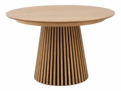 Vente-unique Mesa de comedor extensible 4 a 8 personas de roble - Natural - CARMIZA Color natural claro Outlet