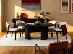 Mesa de comedor extensible 4 a 12 personas de MDF - - SIDRINA^Vente-unique Clearance