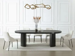 Mesa de comedor extensible 4 a 12 personas de MDF - - SIDRINA^Vente-unique Clearance