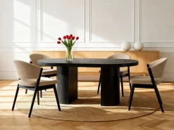 Mesa de comedor extensible 4 a 12 personas de MDF - - SIDRINA^Vente-unique Clearance