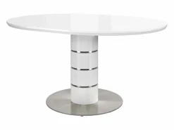Mesa de comedor extensible - 4 a 6 plazas - MDF y metal - Lacado - CUSCO^Vente-unique Best