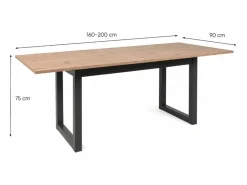 Concept-Usine Mesa Extensible|Mesa de comedor extensible de madera 10 plazas KOTOR