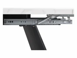 Mesa de comedor extensible 99-159 x 74 cm - 6 a 8 personas - en MDF - + Negro^ModernLuxe Sale