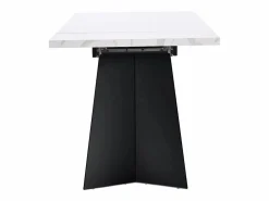 Mesa de comedor extensible 99-159 x 74 cm - 6 a 8 personas - en MDF - + Negro^ModernLuxe Sale