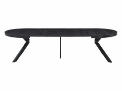 Vente-unique Mesa Extensible|Mesa De Comedor|Mesa de comedor extensible para 6 a 12 comensales de MDF y acero - - KOMONI