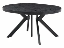 Vente-unique Mesa Extensible|Mesa De Comedor|Mesa de comedor extensible para 6 a 12 comensales de MDF y acero - - KOMONI