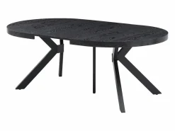 Vente-unique Mesa Extensible|Mesa De Comedor|Mesa de comedor extensible para 6 a 12 comensales de MDF y acero - - KOMONI