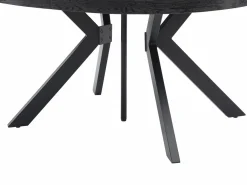 Vente-unique Mesa Extensible|Mesa De Comedor|Mesa de comedor extensible para 6 a 12 comensales de MDF y acero - - KOMONI