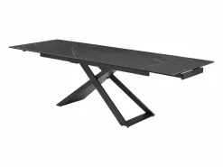 Mesa de comedor extensible de cerámica y metal - - XERENA de Pascal MORABITO^Maison Céphy Outlet