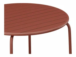 Mesa de comedor jardín metal mesa y 6 sillas apilables - MIRMANDE de^MYLIA Online