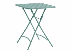 Mesa de comedor jardín plegable de metal - mesa de 60 cm y 2 sillas plegables -^MYLIA