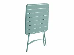 Mesa de comedor jardín plegable de metal - mesa de 60 cm y 2 sillas plegables -^MYLIA