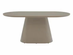 Vente-unique Mesa De Comedor|Mesa de comedor para 6 personas en MDF - Topo - VALIANA