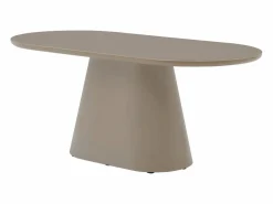 Vente-unique Mesa De Comedor|Mesa de comedor para 6 personas en MDF - Topo - VALIANA