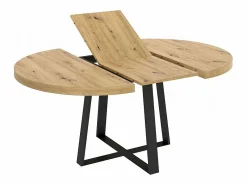 Mesa De Comedor Redonda Extensible Diseño Industrial Edison^Befara Discount